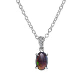 Opal & Diamond Pendant - Dracakis Jewellers